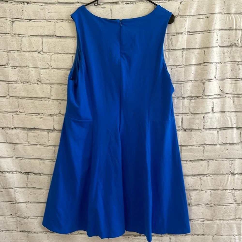 Women’s Cynthia Rowley blue v-neck dress 3X - Picture 2 of 4